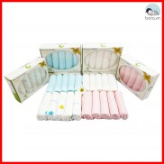 Khăn sữa sợi tre cao cấp kháng khuẩn, khử mùi, siêu thấm hút, mềm mịn 3 lớp Anminaza Việt Nam [Hộp 5, 10 khăn]